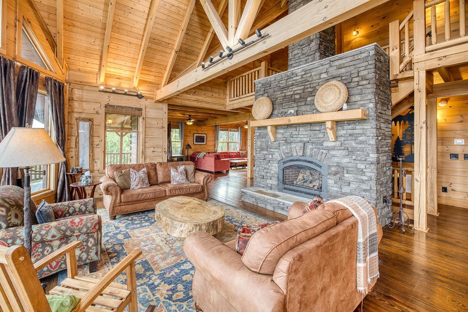 Sky High Lodge By Bk Stays. Large Cabin. Amazing Views. Game Room. Jacuzzi. Six Bedrooms. Sleeps 12 Blue Ridge Extérieur photo